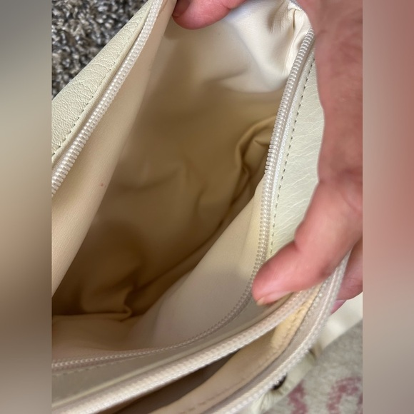 Marco Avane NWT genuine leather off white shoulder purse - Picture 11 of 14